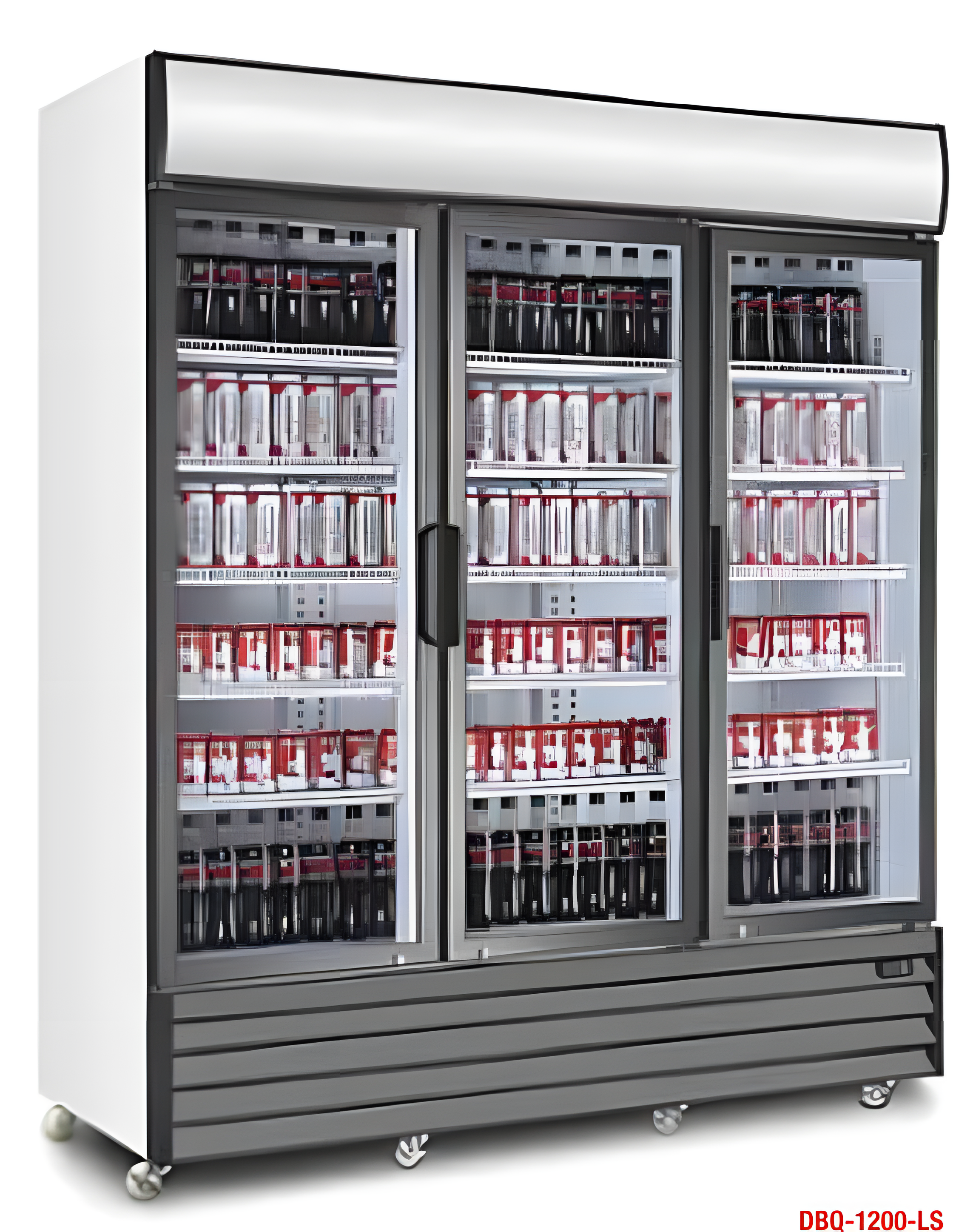 Armario Expositor Refrigeración 3 Puertas Serie Delta DBQ-1200-LS