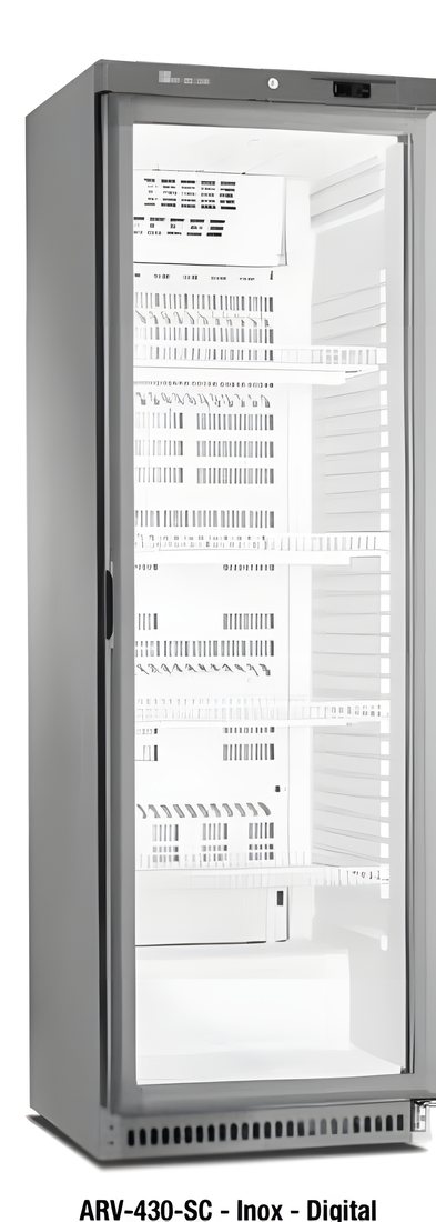 Armario Refrigeración Puerta Cristal Serie 430 ARV-400-SC / ARV-430-SC INOX