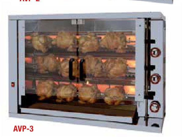 Asadores de Pollos a Gas Verticales AVP-3