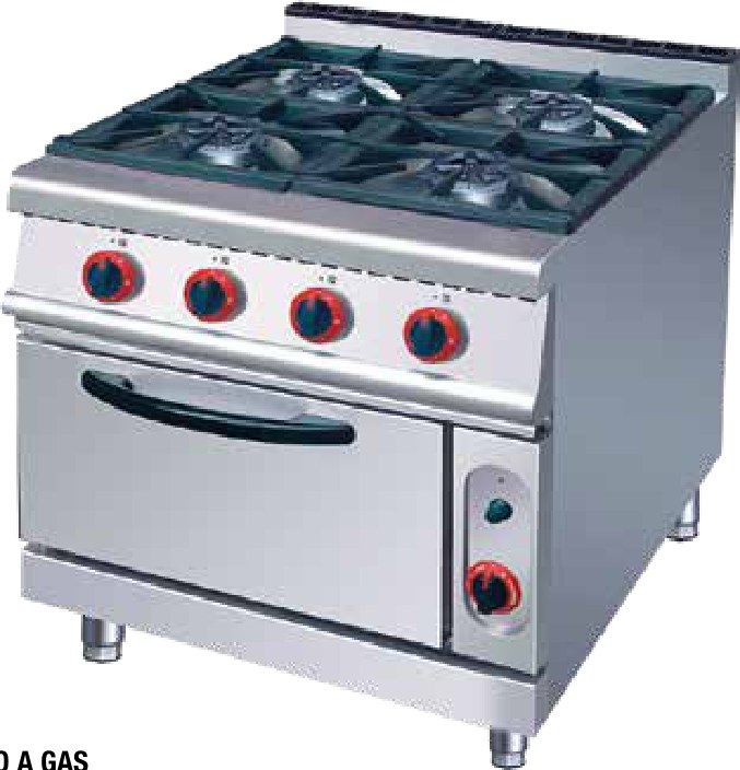 Cocinas Makexpres 4 Fuegos con Horno a Gas