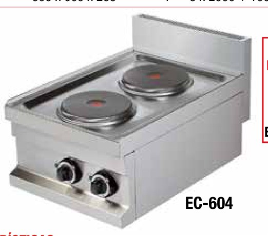 Cocinas Serie 600 Eléctricas