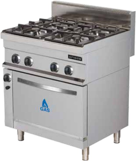 Cocinas Serie 700 a Gas con Horno
