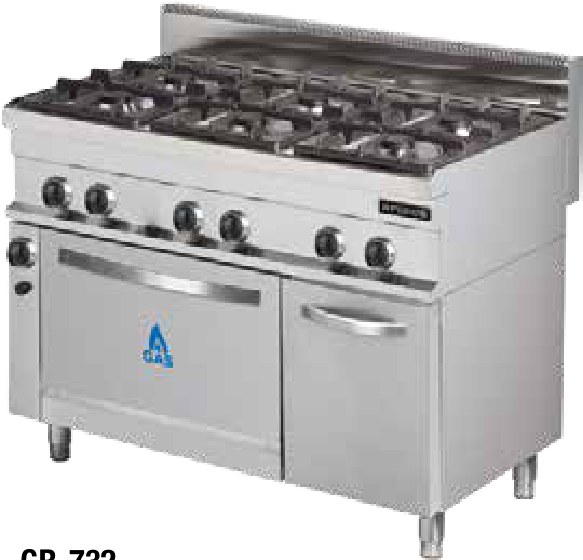 Cocinas Serie 700 a Gas con Horno GR-732