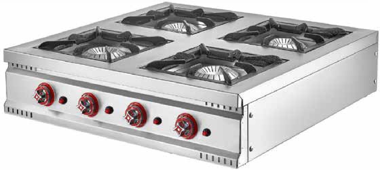 Cocinas de Sobremesa de 2, 3 y 4 Fuegos MD-4G