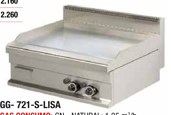 Fry-Top Serie 600/700/900 GG-721-S