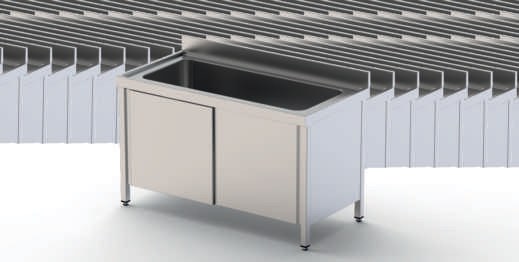 Fregadero Gran Capacidad con Mueble y Estante