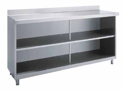 Mueble Cafetero Inox con Estantes y Cajones
