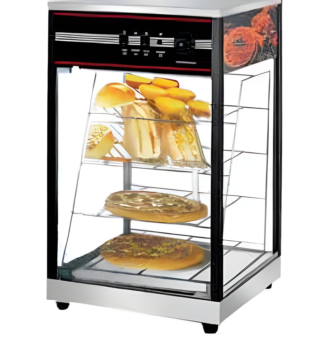 Vitrina Expositora Caliente de Sobremesa Estantes Fijos HW-816
