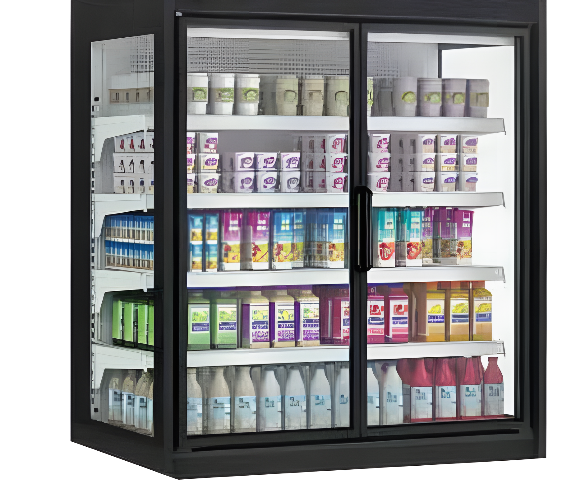 Vitrina Mural Refrigerada Con Puertas MSL-153-CTP