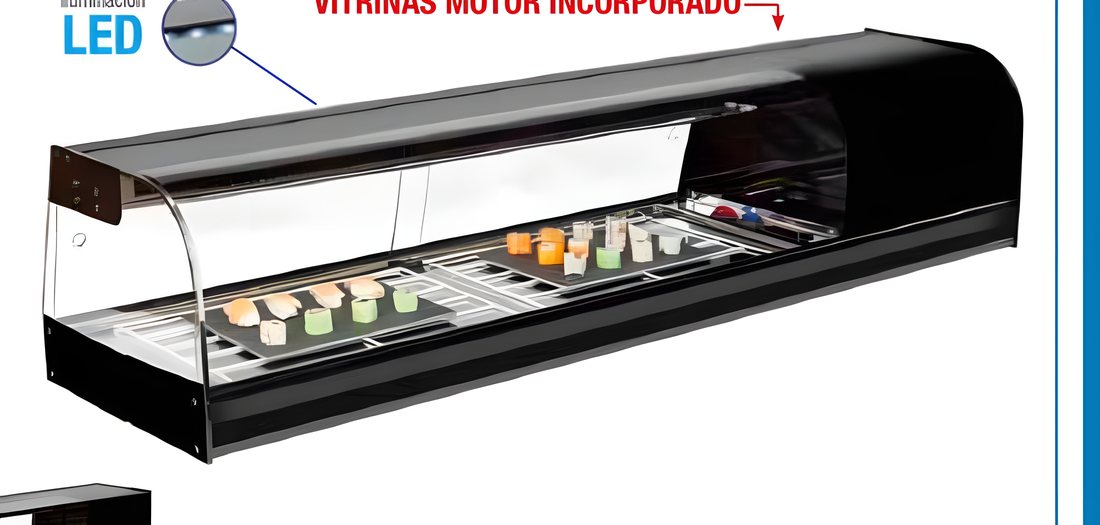 Vitrinas para tapas, pintxos y sushi