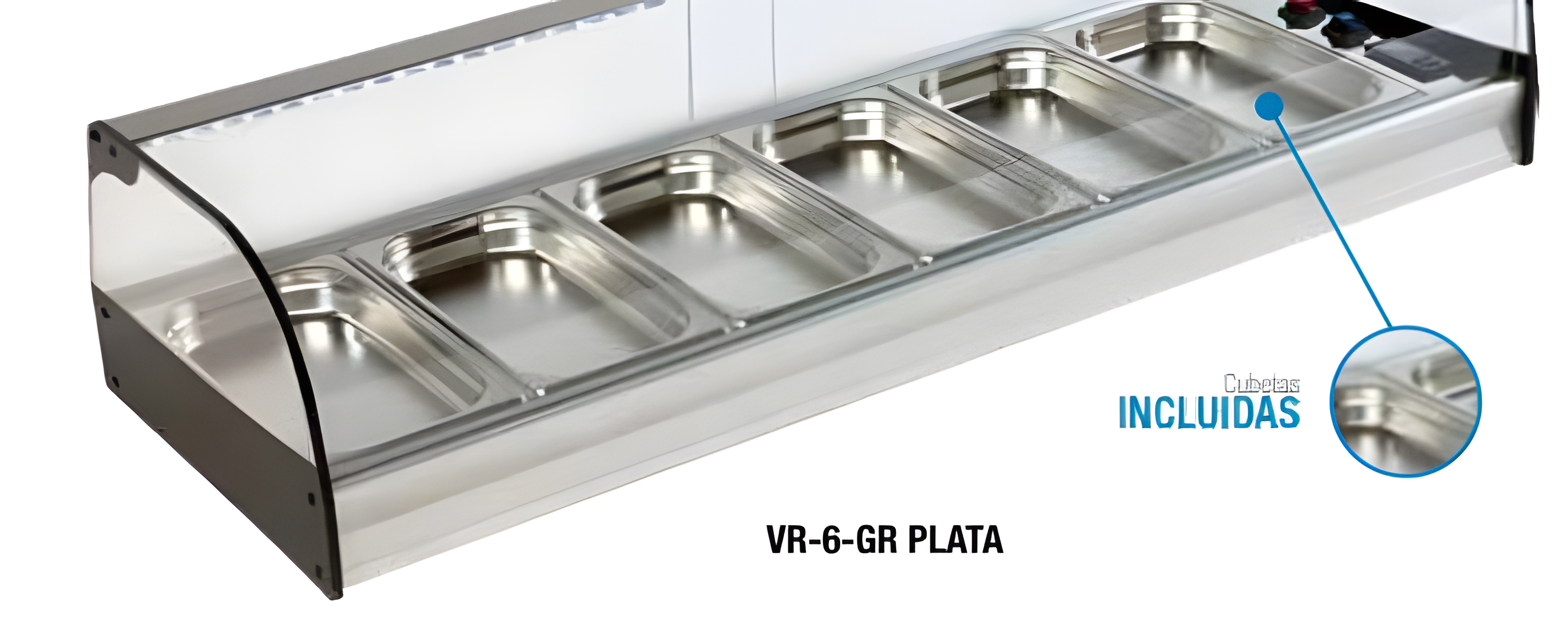 Vitrina Expositora Refrigerada para Tapas VR-GR (Grupo Remoto)